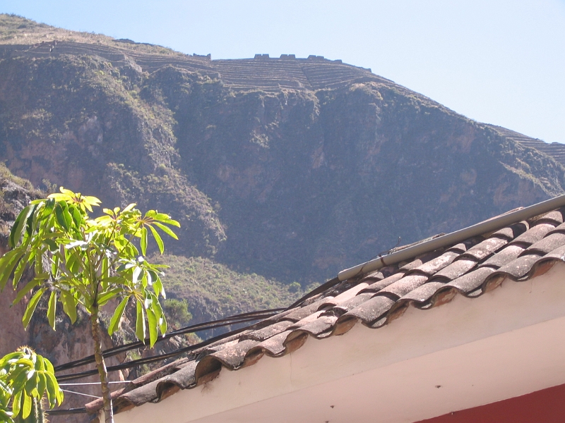 0806090006.JPG - Day 3, Monday, June 9, Pisac, view of ruinas from Hotel Royal Inka